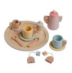 JC Toys/Berenguer - Parfait - Wood 12 Piece Tea Party Set - Accessory